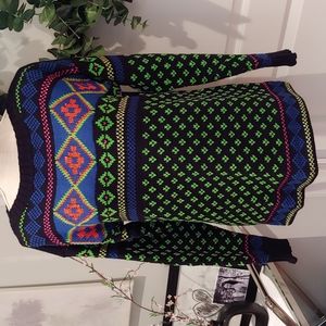 Lauren Ralph Lauren ski sweater, retro motif, size S